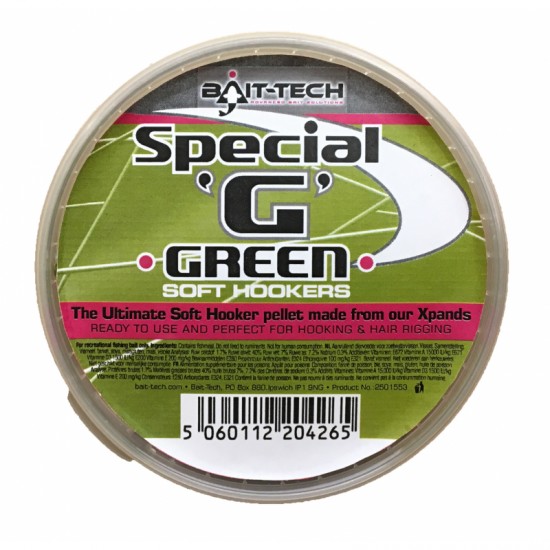 Bait-Tech Special G Green Soft Hook Pellets 6mm 